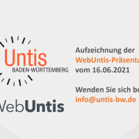 WebUntis-Präsentation im Rahmen der Untis Infotage 2021